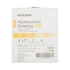McKesson Thin Hydrocolloid Sacral Dressing - Sterile Wound Care with Film or Foam Backing