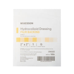 McKesson Hydrocolloid Dressing with Film Backing - Sterile Waterproof Wound Care
