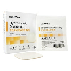 Sterile Hydrocolloid Square Dressing - Waterproof Wound Care with Moisture Barrier, 4x4 & 6x6 Inch