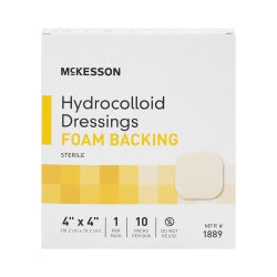 Sterile Hydrocolloid Square Dressing - Waterproof Wound Care with Moisture Barrier, 4x4 & 6x6 Inch