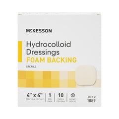 Sterile Hydrocolloid Square Dressing - Waterproof Wound Care with Moisture Barrier, 4x4 & 6x6 Inch