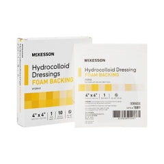 Sterile Hydrocolloid Square Dressing - Waterproof Wound Care with Moisture Barrier, 4x4 & 6x6 Inch