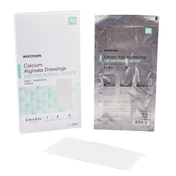 Silver Alginate Wound Dressing Rope - Antimicrobial Calcium Alginate with Silver 3/4" x 12" Sterile