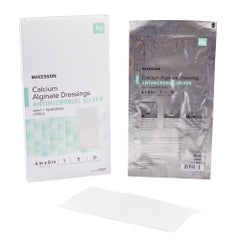 Silver Alginate Wound Dressing Rope - Antimicrobial Calcium Alginate with Silver 3/4" x 12" Sterile