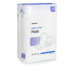McKesson Ultra Bladder Control Pads - Heavy Absorbency, 14 Inch, Unisex, Latex-Free with 12-Hour Protection