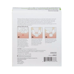 McKesson Silicone Adhesive Foam Dressing - Square with Border, Sterile, Waterproof (484)