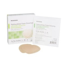McKesson Hydrocellular Foam Dressing - Sterile Wound Care with Silicone Adhesive Border