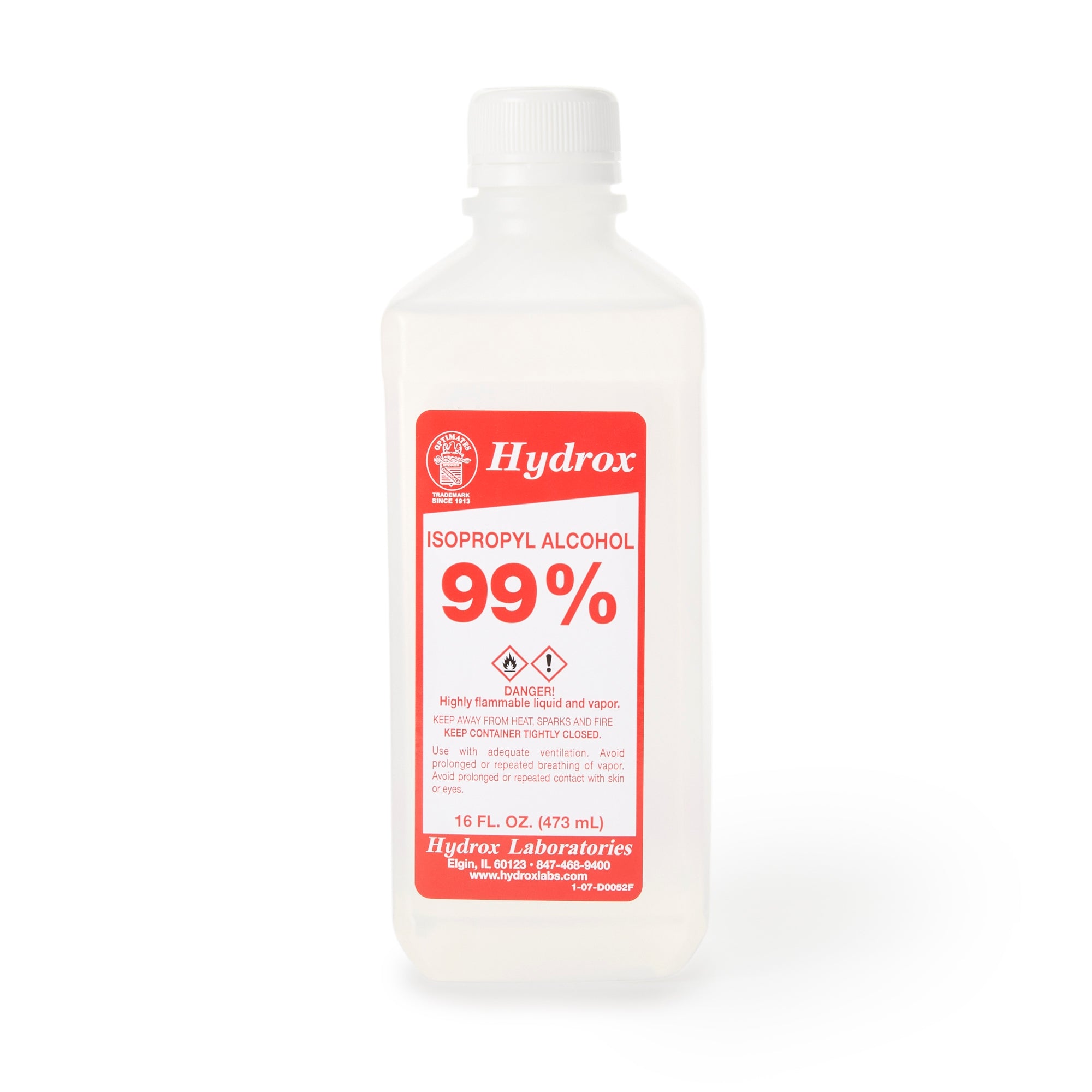 McKesson 99% Isopropyl Alcohol - 16 oz Antiseptic Cleaning Solution for Medical Equipment & Surface Disinfection