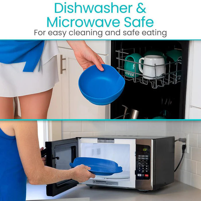 Spill-Proof Bowl and Plate Set