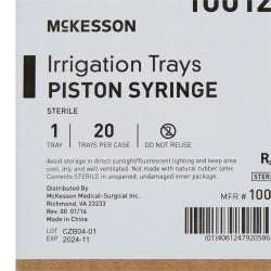Sterile Irrigation Tray with 60cc Piston Syringe - Single-Hand Operation