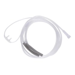 Premium Over-Ear Nasal Cannula with Comfort Ear Cushions - Kink-Resistant 7ft Tubing, Adult Size