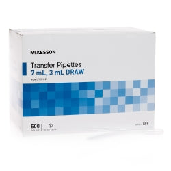 McKesson Transfer Pipettes - One-Piece LDPE, Non-Sterile, Shatter-Resistant (Case)
