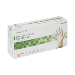 McKesson Confiderm PC Latex Powder-Free Exam Gloves - Polymer Coated with Textured Grip