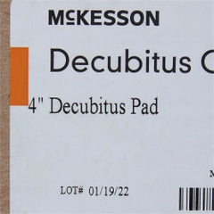 McKesson Decubitus Care Mattress Overlay - Pressure Relief, 33 x 72 x 4 Inch, Blue, Latex-Free