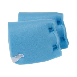 Heel Protection Pad - Convoluted Foam Cushion with Hook & Loop Strap, Blue, 6.5 x 6.5 Inch, Reusable