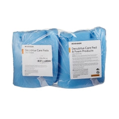 Heel Protection Pad - Convoluted Foam Cushion with Hook & Loop Strap, Blue, 6.5 x 6.5 Inch, Reusable