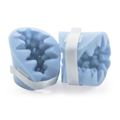 Premium Elbow Protection Pad - Convoluted Foam Cushioning with Adjustable Strap, Light Blue, 6.5 x 6.5 Inch