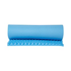 McKesson Convoluted Foam Mattress Overlay - 33 x 72 x 2 Inch Blue Pressure Relief Pad Without Sleeve