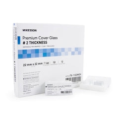 Microscope Cover Glass 22x22mm Square - No. 2 Thickness Precleaned