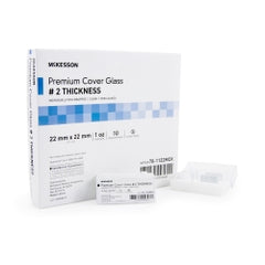 Microscope Cover Glass 22x22mm Square - No. 2 Thickness Precleaned