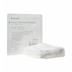 X-Ray Detectable Gauze Sponges - Sterile Radiopaque Surgical Sponges with Barium Sulfate