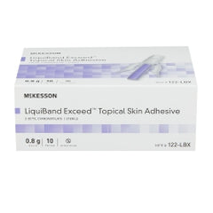 Topical Skin Adhesive - Pure Octyl Formulation with Elliptical Applicator, Sterile, Latex-Free
