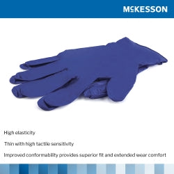 Nitrile Exam Gloves Powder-Free 3.1 Mil - Latex-Free Ambidextrous Blue, Textured Fingertips