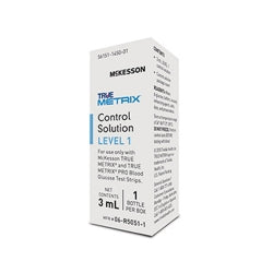 Blood Glucose Control Solution - Quality Check for Glucose Meters & Test Strips, 3.0mL