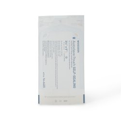 McKesson Self-Sealing Sterilization Pouches - 3.5" x 5" Transparent Blue-White with Dual Indicators