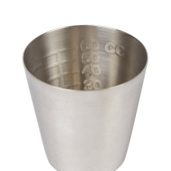 Premium Stainless Steel Graduated Medicine Cup 2 oz - Autoclavable Medical Dosing Cup