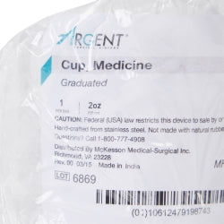 Premium Stainless Steel Graduated Medicine Cup 2 oz - Autoclavable Medical Dosing Cup