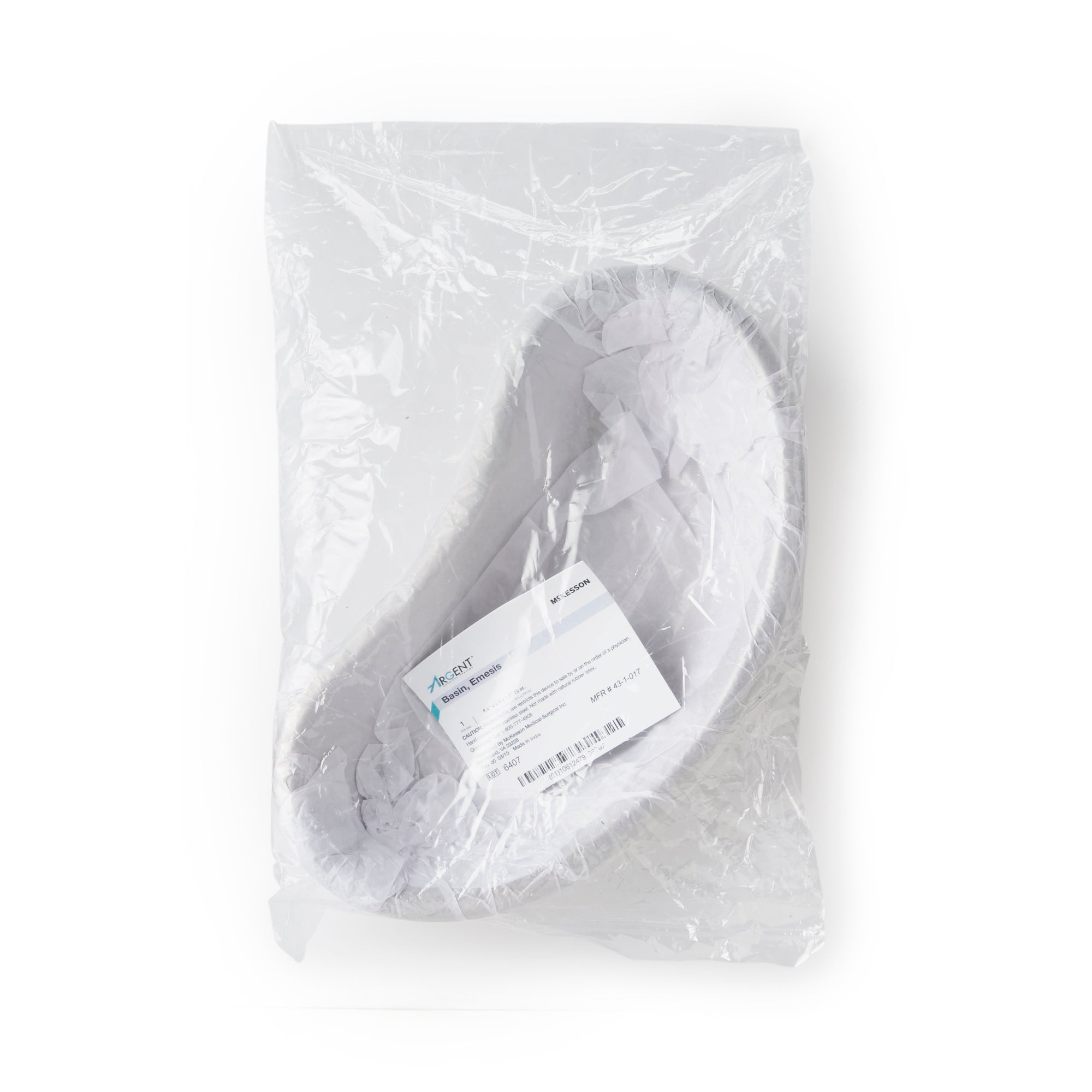 Premium Stainless Steel Emesis Basin - 20 oz Kidney Shaped Medical Grade Basin, 9.4 Inch