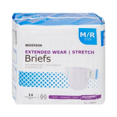 Extended Wear Stretch Incontinence Briefs - Maximum Absorbency Adult Diapers for Day & Night Protection
