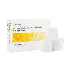 Polyester Conforming Bandage - Non-Sterile Stretch Wrap for Wound Care & Dressing Securement