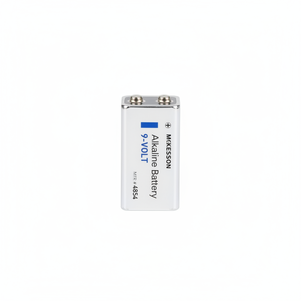 9V battery front view
