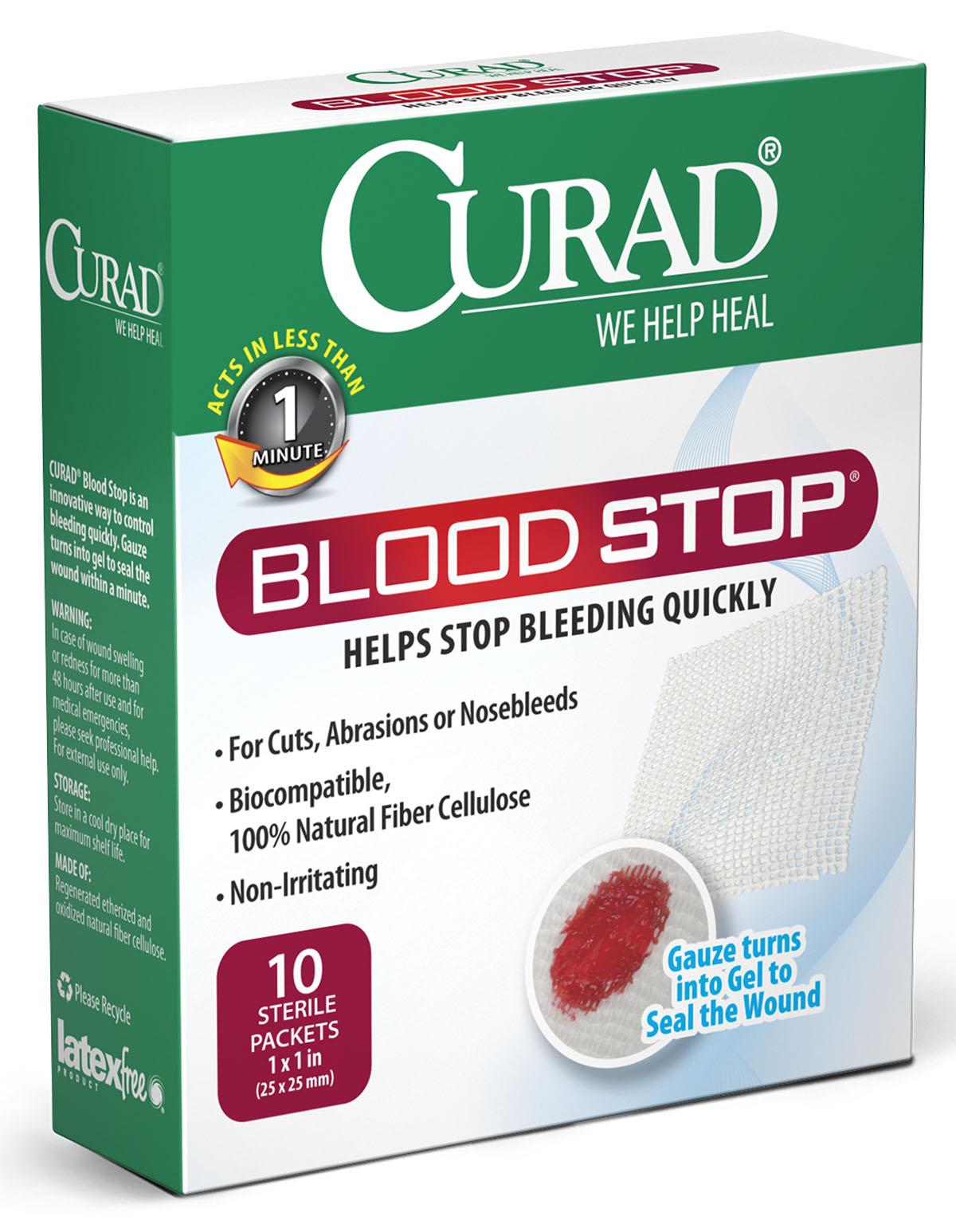 Hemostatic Gauze Dressing - Rapid Blood Clotting Wound Care, 1 x 1 Inch