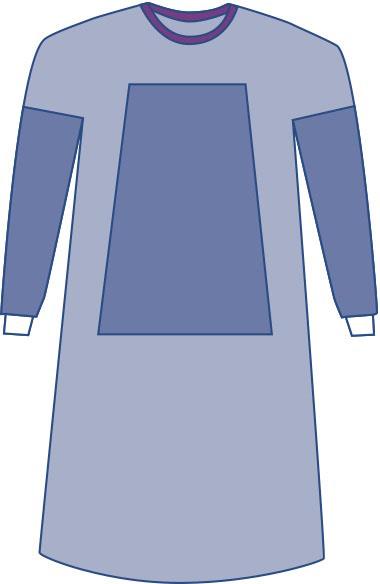 Medline Eclipse Surgical Gown with Reinforced SMS Fabric - AAMI Level 3 Protection