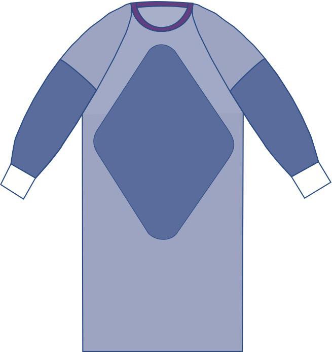 Sirus Fabric-Reinforced Surgical Gown with Raglan Sleeves - AAMI Level 3 Protection