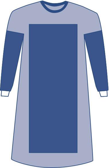 Medline Aurora Poly Reinforced Surgical Gown - AAMI Level 4 Protection - Nonsterile Impervious Gown