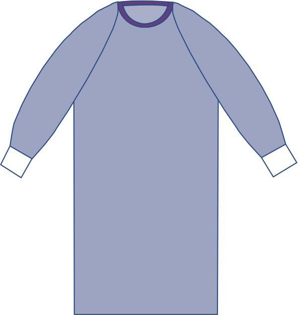 Aurora Nonreinforced Surgical Gown with Raglan Sleeves - AAMI Level 3 Protection