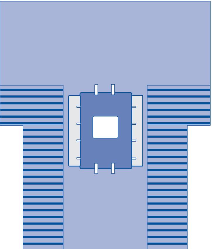 Major Abdominal Surgical Drape with Fluid Collection Pouches and SMS Reinforcement - 102x122x78 inches