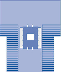 Major Abdominal Surgical Drape with Fluid Collection Pouches and SMS Reinforcement - 102x122x78 inches