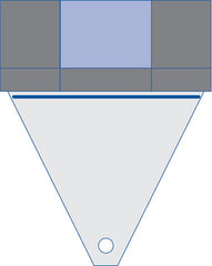 Underbuttocks Drape with Graduations and Pouch - 40" x 44.5" SMS Surgical Drape with Fluid Control