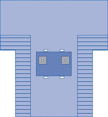 Medline Sterile Bilateral Limb T-Drape - SMS Fabric Surgical Drape 107x138x90 with Absorbent Reinforcement