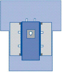 Medline Orthomax Hip Drape with Pouches - Tear-Resistant Surgical Drape 112" x 89" x 137"