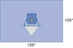 Medline Beach Chair Shoulder Pack Eclipse - Sterile Surgical Drape Kit with Fluid Collection (Case of 3)