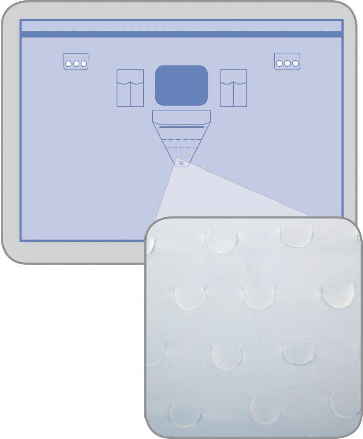 Medline Invisishield Patient Isolation Surgical Drapes with Pouches & Incise Adhesive - Case of 15