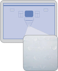 Medline Invisishield Patient Isolation Surgical Drapes with Pouches & Incise Adhesive - Case of 15