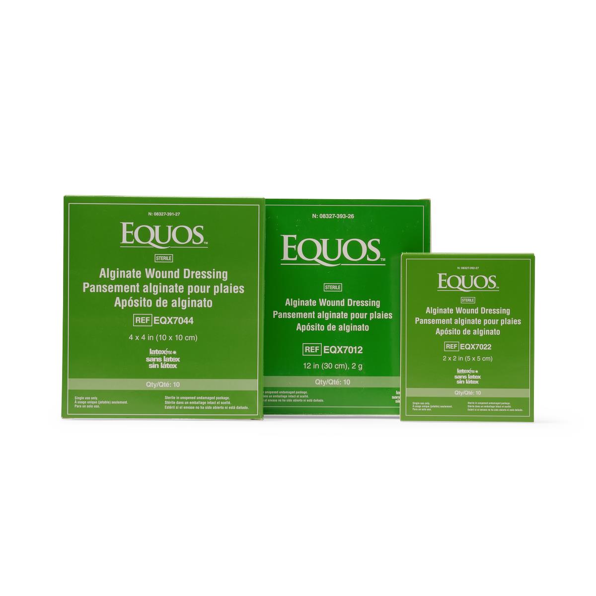 Equos Calcium Alginate Wound Dressing - Sterile, High Absorbency for Moderate to Heavy Drainage