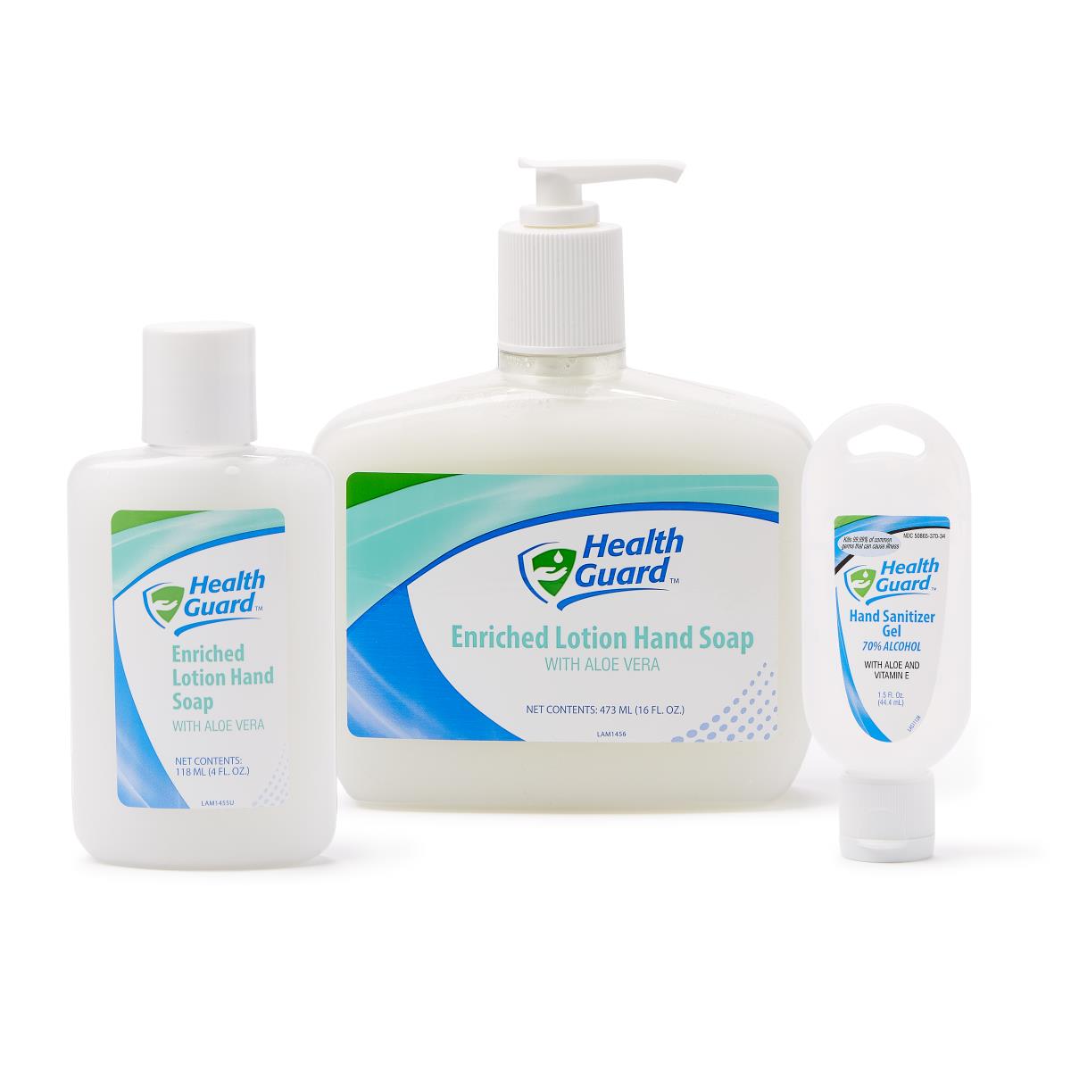 HealthGuard Enriched Lotion Hand Soap - Moisturizing pH-Balanced Formula for Frequent Hand Washing